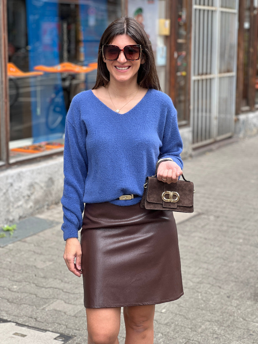 Pullover Babyalpaca V-Ausschnitt Basic No129 concept store Duesseldorf