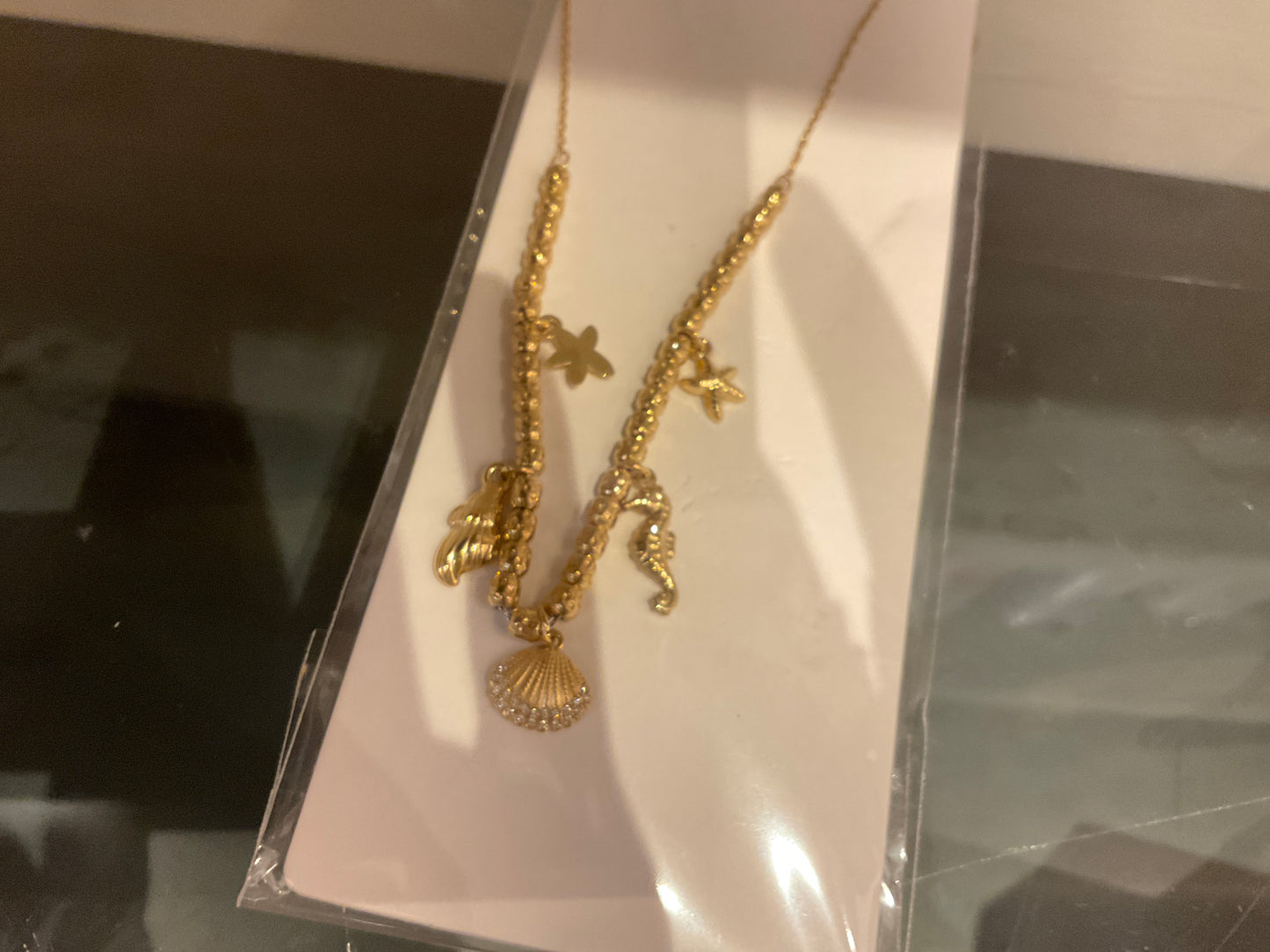 N°129 Kette Charms Muschel