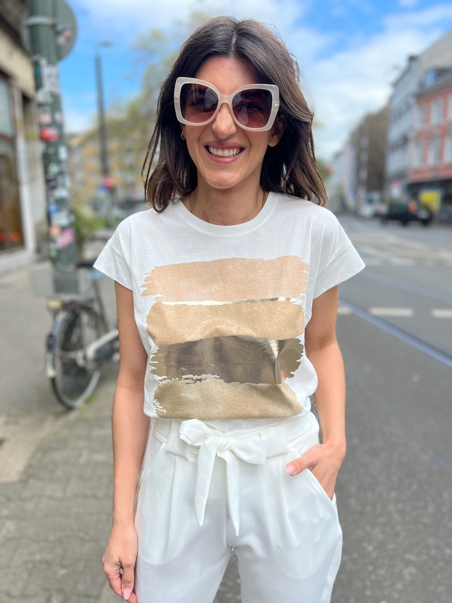 Shirt Painted Gold. No129 concept store Düsseldorf