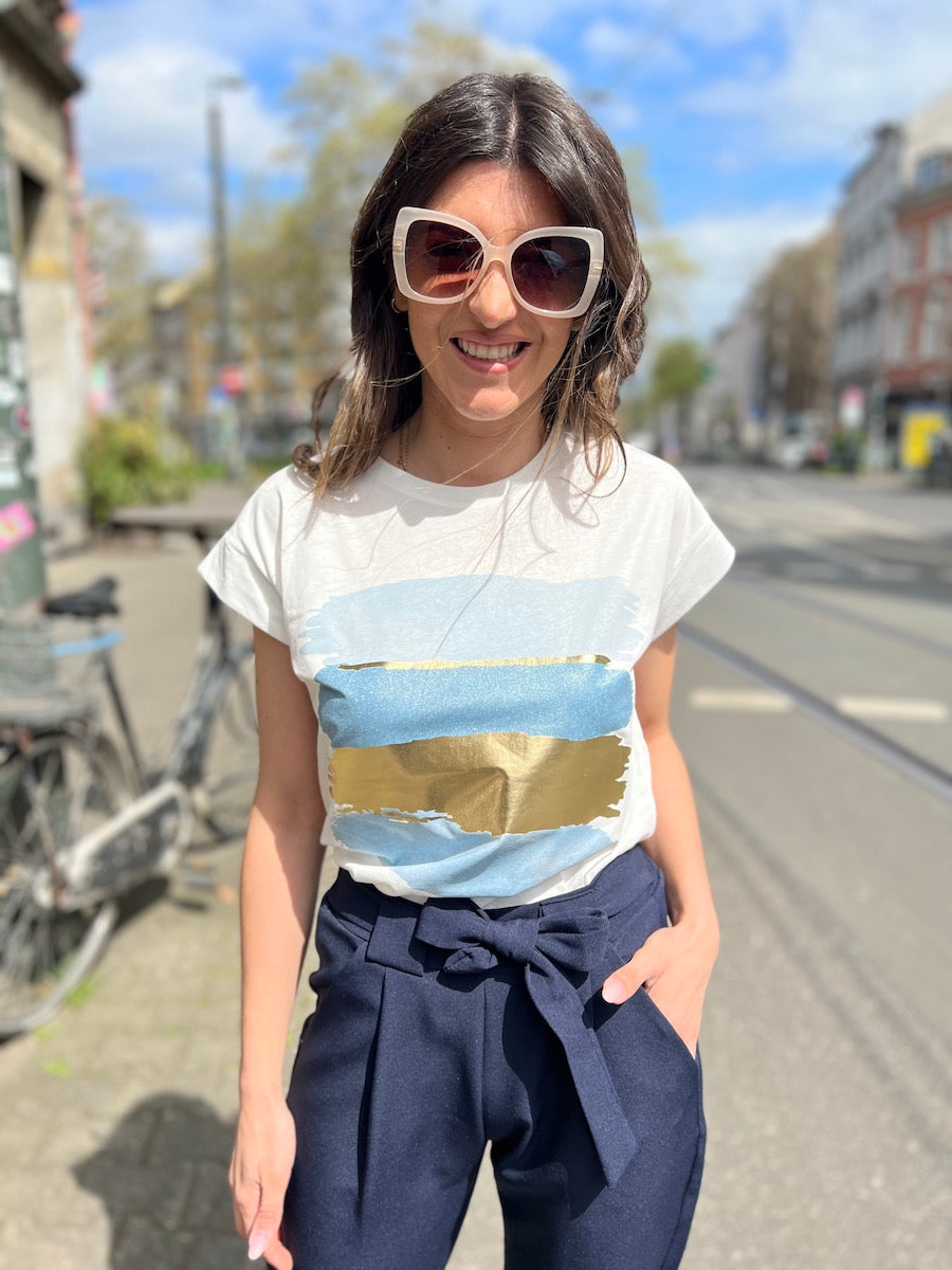 Shirt Painted Gold. No129 concept store Düsseldorf