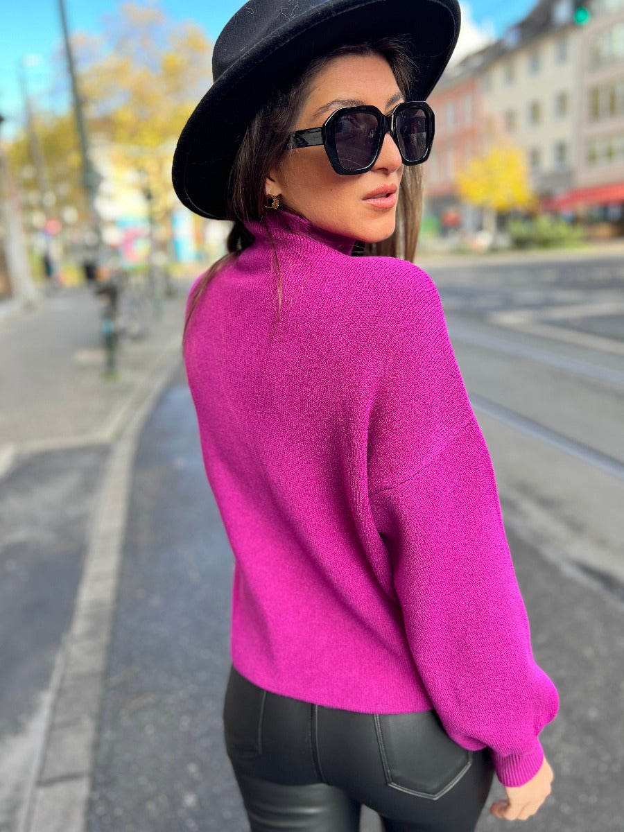 Pullover Liza mit Stehkragen kurz No 129 concept store Düsseldorf